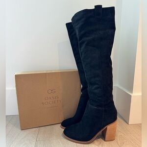 Oasis Society Suede Knee High Boots - Size 6, nearly new